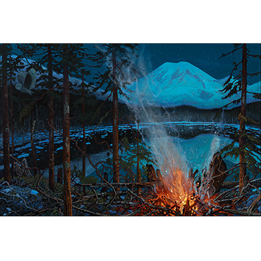 Michael Scott, Mt. Rainier, Campfire